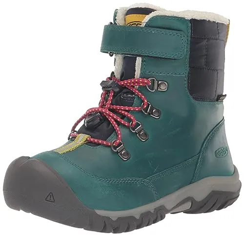 KEEN Kanibou Waterproof Schneestiefel, Deep Lagoon/Jazzy, 29 EU - Wanderschuhe mit wasserdichter KEEN.DRY Membran und 200 g Isolierung für warme Füße bis -32 °C, ideal für Abenteuer im Schnee und Matsch.