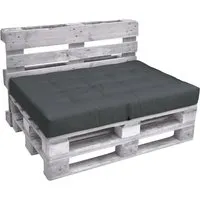 Beautissu Palettenkissen Outdoor 120 x 80 cm - Auflagen & Polster für Sofas – Robuste, klappbare Sitzkissen für Europaletten mit bequemer Schaumstofffüllung, ideal für Balkon und Garten.