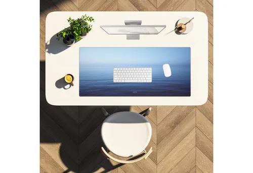PAPER DESK Schreibtischunterlage XXL Mauspad Tischunterlage 90x40cm Desk Pad für Tastatur & Maus, (rutschfest & wasserabweisend, ultrasanfte Oberfläche – stilvolle Schreibtischmatte für Büro & Homeoffice)
