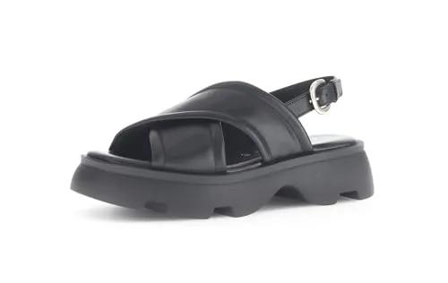 Gabor YORK Sandalette - Trendige Riemchensandale mit Plateau - Wanderschuhe mit trittsicherer Sohle und winddichtem Kalbsleder, ideal für Strandspaziergänge und längeres Tragen.
