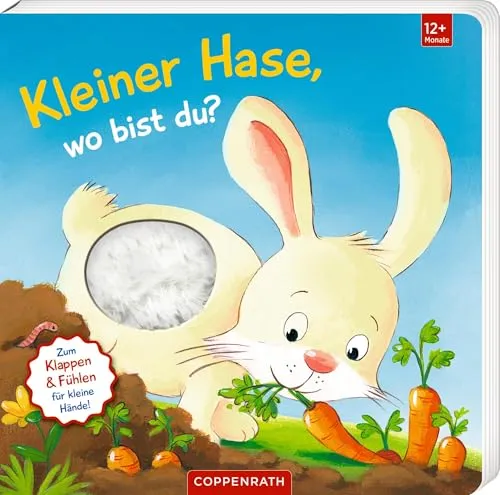Mein erstes Guckloch-Fühlbuch: Kleiner Hase, wo bist du? - Entdecke mit deinem Kind die Welt des Fühlens! Dieses Fühlbuch für Kinder ab 12 Monaten fördert die Sinne und die Neugier mit großen Klappen und spannenden Fühlelementen.