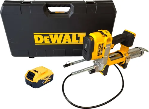DeWalt DCGG 571 NK Akku Fettpresse 18 V mit 5,0 Ah Akku
