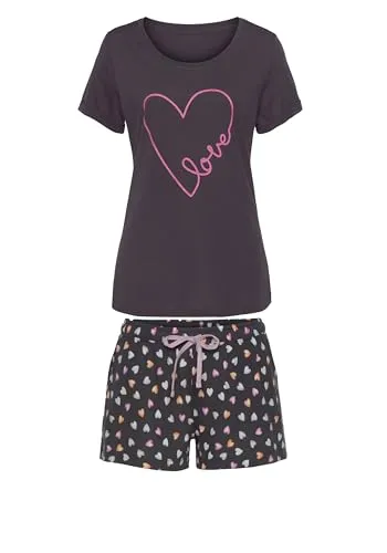 Shorty VIVANCE DREAMS, Damen, Gr. 36/38, grau von LASCANA 