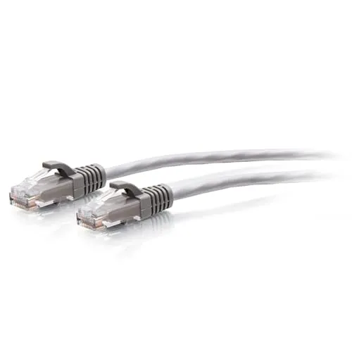 C2G 3,1 m Cat6a ungeschirmtes (UTP) flaches Ethernet Patchkabel mit Rastnasenschutz – grau