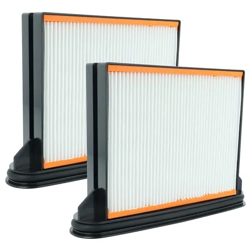 vhbw 2x Flachfaltenfilter F8 kompatibel mit Bosch GAS50, GAS25, GAS25L SFC, GAS50M Industriestaubsauger Staubsauger