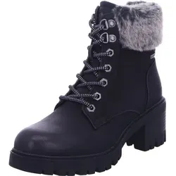Tom Tailor Damen 8490130003 Mode-Stiefel, Black, 40 EU - Wanderschuhe mit modernem Design und warmem Innenfutter für optimalen Komfort und Stil bei jedem Abenteuer.
