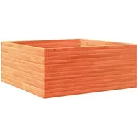 vidaXL Pflanzkübel Wachsbraun 110x110x46 cm Massivholz Kiefer 3282436