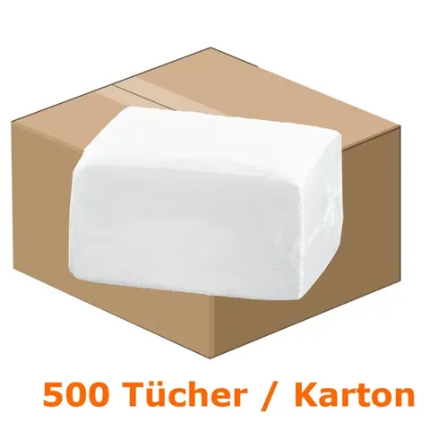 Einwegtücher Nordvlies WIPEX Vliestücher AIRLAID MB weiß lösemittelbeständig, 500 Stück lose je 30x38 cm 190530