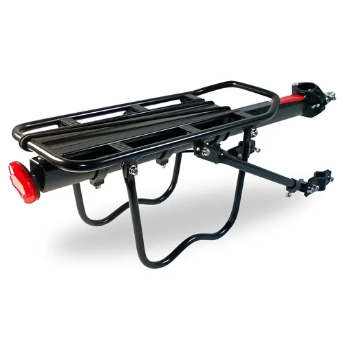 Gepäckträger MTB verstellbar für Sattelstütze - Fahrradsattel Zubehör, verstellbarer Aluminium Gepäckträger für Mountainbikes, passend für 26-29