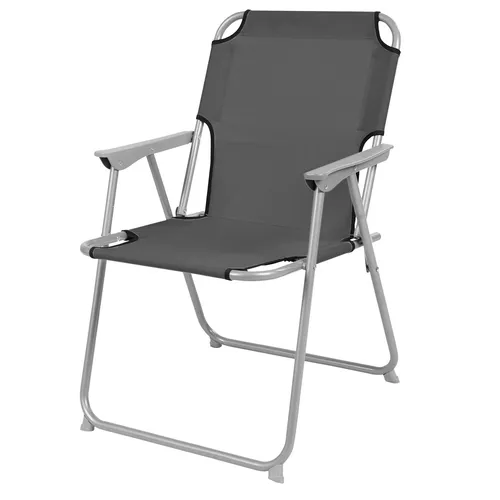 INDA-Exclusiv Faltstuhl Anthrazit – Klappstuhl für Camping und Angeln - Robuster Faltstuhl in Anthrazit, ideal für Camping und Angelausflüge. Mit pulverbeschichtetem Stahlgestell und komfortabler Sitzfläche für entspanntes Sitzen.