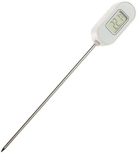 PEARL Küchenthermometer: Digitales Haushalts- und Steak-Thermometer - Bratenthermometer mit präziser Messung von -10 bis +120 °C und einer Genauigkeit von 0,1 °C - ideal für Grillen, Braten und Kochen.