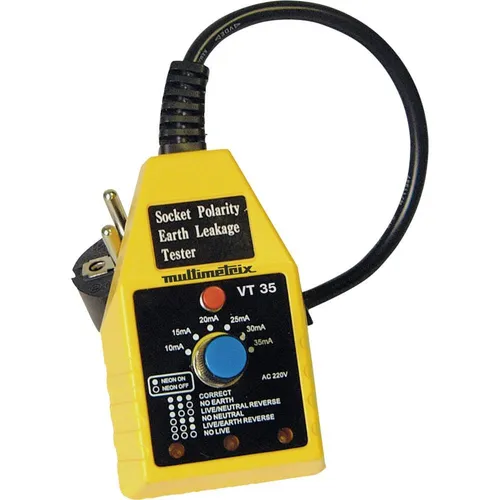 Multimetrix VT 35 FI-Schnelltester CAT II 250 V