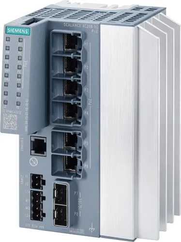 Siemens SCALANCE XC206-2G PoE Switch von Siemens Dig.Industr. SCALANCE Switch