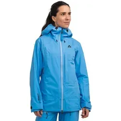 Schöffel Jacket Style Milagle Women electric sky (8105) 38 - Skitourenjacke für Frauen, wasserdicht und atmungsaktiv mit innovativer 3-Lagen Dermizax Technologie für höchsten Tragekomfort und Bewegungsfreiheit.