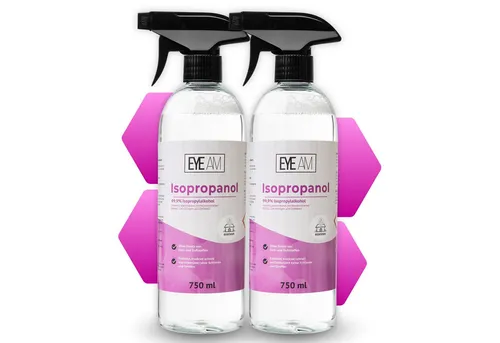 EyeAm Isopropanol IPA 99,9% mit Sprühkopf, 750ml, Reinigungsalkohol