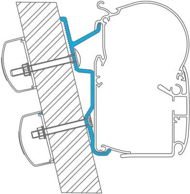 Dometic Perfect Wall Adapter für Fiat Ducato H2 (2006+) von Dometic