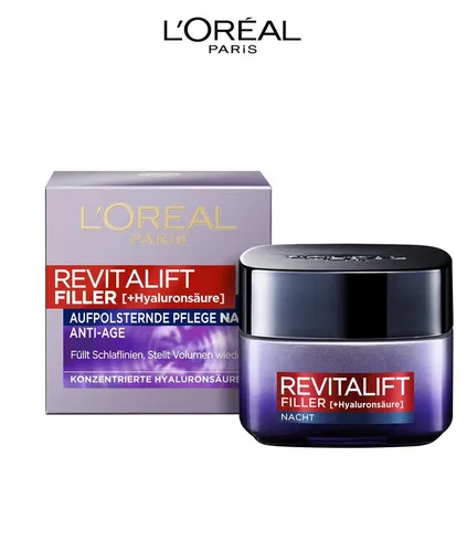 L'ORÉAL PARIS Nachtcreme Revitalift Filler mit Hyaluronsäure