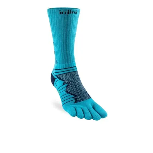 Injinji Ultra Run Crew Socken (Größe 44.5 , blau)