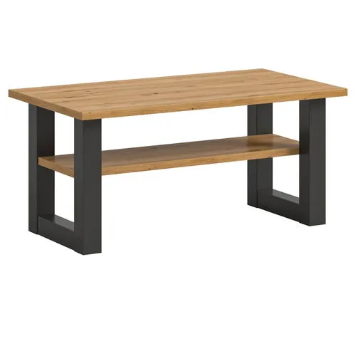 Eleganter Couchtisch aus Holz, 90x42 cm - Rechteckiger Couchtisch in Holzfarbe, ideal für stilvolle Wohnzimmer. Hochwertige Materialien garantieren Langlebigkeit. Jetzt 10€ Willkommens-Gutschein bei Newsletter-Anmeldung sichern!