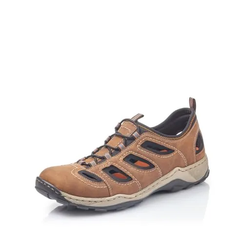 Rieker Herren Low-Top Sneaker 08065 - Wanderschuhe mit flachem Absatz, ideal für Freizeitaktivitäten. Die Komfortweite ermöglicht mehr Freiraum für normale bis breitere Füße.