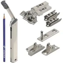 Blum Aventos HK-XS Kraftspeicher Set Klappenbeschlag TipOn & Scharnier - HK-XS BLUMOTION 800-1800