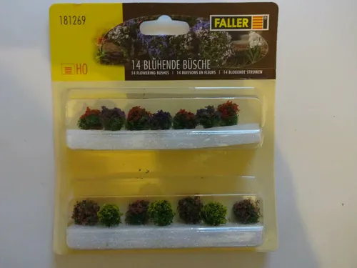 Faller 181269 14 Blühende Büsche Sträucher H0 Neu