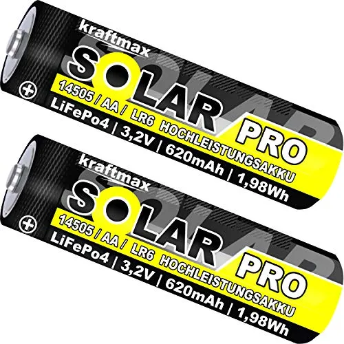 er Pack SOLAR pro Mignon AA Akkus