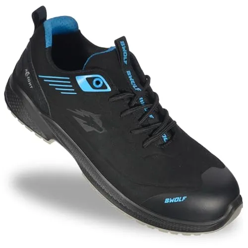 Produktbild BWOLF Noir S3S Arbeitsschuhe Herren ESD S3 – Sicherheitsschuhe mit Verbundkappe und Kevlarsohle, wasserdicht, ölbeständig, rutschhemmend (Schwarz, EU Schuhgrößensystem, Erwachsene, Numerisch, M, 45)