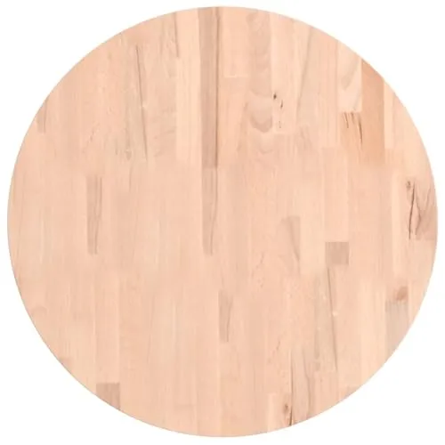 vidaXL Tischplatte aus massivem Buchenholz, Ø60 cm - Holzplatten für vielseitige Möbelprojekte, aus hochwertigem massivem Buchenholz gefertigt. Ideal zur Auffrischung von Tischen oder für individuelle Designs, leicht zu reinigen und jedes Stück ein Unikat.