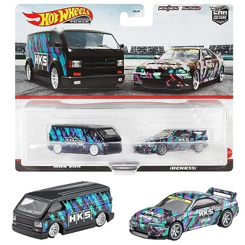 Hot Wheels Premium 2er Set Nissan Skyline GT-R BNCR33 MBK Van HKF53 Japan