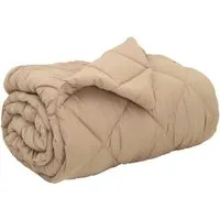 vidaXL Winterbettdecke Taupe 200 x 140 cm - Gemütliche Winterbettdecke aus 100 % Mikrofaser mit hervorragender Isolierung. Ideal für kalte Nächte, bietet sie Wärme und Komfort. Pflegeleicht und Oeko-Tex-zertifiziert für unbeschwerten Schlaf.