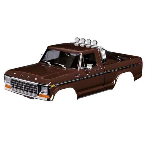 Traxxas 9812-BRWN Karosserie TRX-4M Ford F150 in Braun - Karosserie für TRX-4M Ford F150, strapazierfähig und perfekt für Offroad-Abenteuer, ideal für RC-Fans und Modellbauer