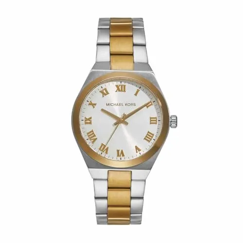 MICHAEL KORS Quarzuhr MK7464 für Damen - Elegante Damenuhr mit römischem Zifferblatt und goldfarbenem Edelstahl-Gehäuse, ideal für jeden Anlass.