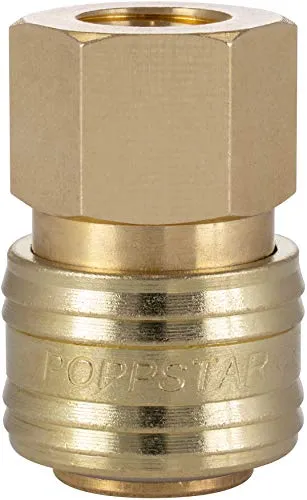 Poppstar Schnellkupplung Druckluft NW 7,2 mit 1/4 Zoll Innengewinde für Druckluft-Anschluss