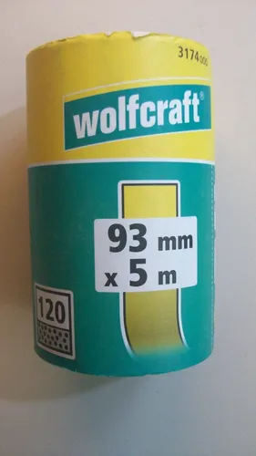 wolfcraft 3174000 93mm x 5m 120er Körnung