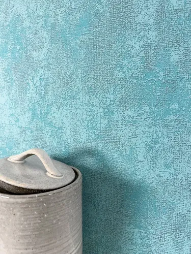 Newroom Vliestapete, Blau Tapete Uni Einfarbig - Unitapete Leinen-Optik Modern Stoff-Optik Textil-Optik für Wohnzimmer Schlafzimmer Küche, Unitapete, Leinen-Optik