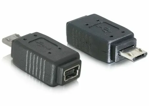 shortix USB-Adapter Mini-B (Buchse) auf Micro-B (Stecker)
