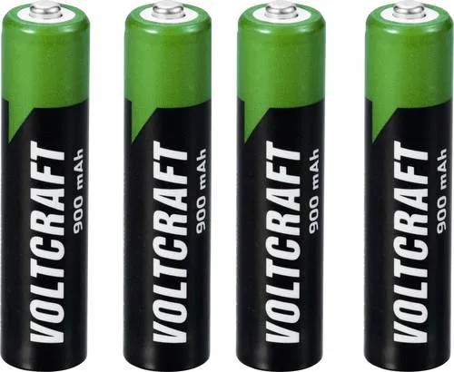 VOLTCRAFT VC-16026040 Micro (AAA)-Akku NiMH 900 mAh 1.2V 4St.