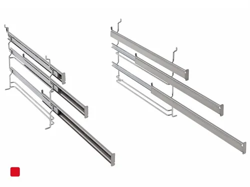 Gorenje 640249 3-fach-Teleskopauszüge - Backofen- & Herdteile, ermöglichen einfaches Herausziehen von Backblechen für müheloses Backen und Kochen.
