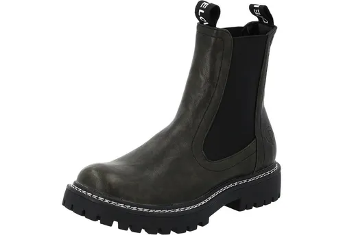 Palado Chelsea Boots Damen Dedej - Modische und Bequeme Stiefeletten Khaki - Wanderschuhe mit leicht gefüttertem Innenleben für angenehme Wärme und Komfort, ideal für Herbst & Winter. Rutschfeste Gummisohle sorgt für Stabilität bei jedem Schritt.