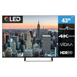 Smart Tech QLED Fernseher 43 Zoll mit VIDAA Smart TV & 4K UHD
