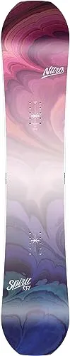 Nitro Snowboards Mädchen Spirit Youth BRD ´23 - Freestyleboard für Kinder mit Flat-Out Rocker für schnelles Lernen und fehlerverzeihendes Fahrgefühl. Ideal für Anfänger und Fortgeschrittene, die wie die Großen fahren wollen.