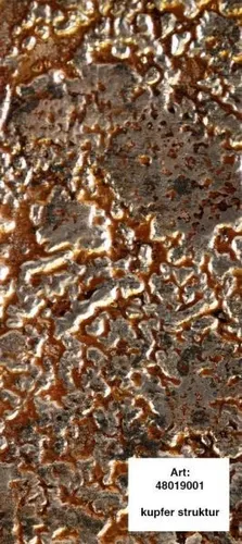alfer Design-Platte Struktur 1000 x 600 mm aus Kunststoff in Kupfer-Optik - Vielseitige Wanddekoobjekte aus hochwertigem Kunststoff, ideal für kreative Gestaltungen. Perfekt für Innenräume und leicht zu verarbeiten.