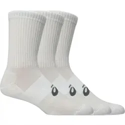 Asics Unisex 3 Pack Crew Sock weiß