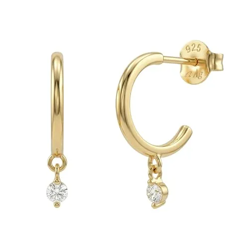 AMOR Damen Ohrringe 925 Silber in gold von Amor