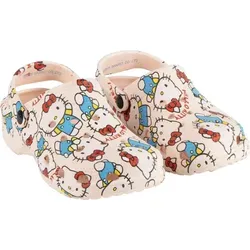 Hello Kitty Clogs Premium Leichte Freizeitschuhe & Gartenschuhe für Outdoor & Zuhause 30/31 - Weiß - 30-31