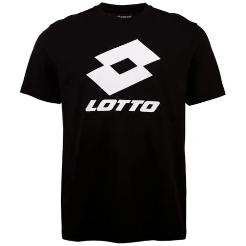 Lotto 1124002 Men, T-Shirt, Regular Fit Herren T-Shirt Caviar L