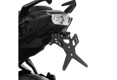 ZIEGER Kennzeichenhalter X-Line für Suzuki GSX-S1000 GT - Motorradzubehör mit modellspezifischer Adapterplatte und kompletter Montageausstattung für eine einfache Installation und sichere Befestigung.