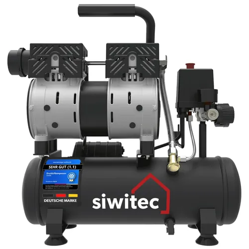 Flüsterkompressor 8 bar 6l - Ölfrei und effizient - Kategorie: Kompressoren. Der 550W Flüsterkompressor bietet leisen Betrieb mit nur 56 dB und ist ideal für empfindliche Anwendungen.