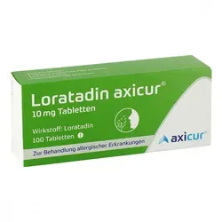 LORATADIN axicur 10 mg Tabletten – 100 Stück